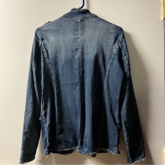 𝓢𝓞𝓛𝓓! 
Tempo Paris Military Style Jean Jacket - Picture 2 of 8